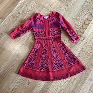 Girls size medium 3/4 sleeve sweater dress worn once